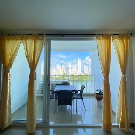¡espectacular Vista Panoramica En Cartagena! Apartamento